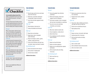 Home enhancement checklist to prepare you to sell your home